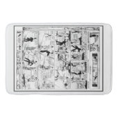 Historischer Vintager Harry Cartoon 1918 Badematte (Vorderseite)