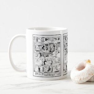 Historischer Vintager Harry Cartoon 1918 Kaffeetasse