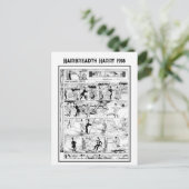 Historischer Vintager Harry Cartoon 1918 Postkarte (Stehend Vorderseite)