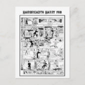 Historischer Vintager Harry Cartoon 1918 Postkarte (Vorderseite)