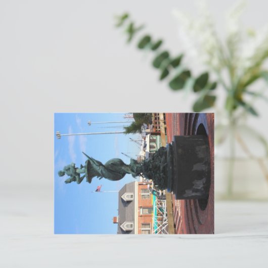 Historischer Wasserbrunnen - Massachusetts Postkar Postkarte (Stehend Vorderseite)