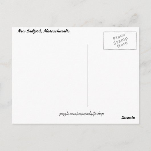 Historischer Wasserbrunnen - Massachusetts Postkar Postkarte (Rückseite)