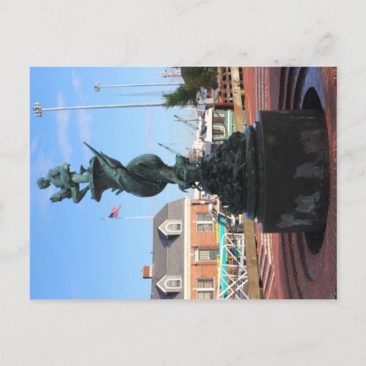 Historischer Wasserbrunnen - Massachusetts Postkar Postkarte (Vorderseite)