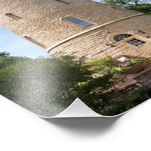 Historischer Wasserturm im Western Fotodruck (Ecke)