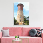 Historischer Wasserturm im Western Leinwanddruck (Insitu (Wohnzimmer))