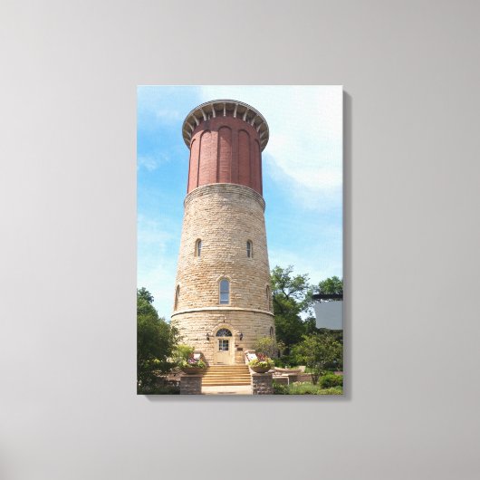 Historischer Wasserturm im Western Leinwanddruck (Vorderseite)
