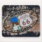 Historischer Weg 66 - Winslow, Arizona Mousepad (Vorne)