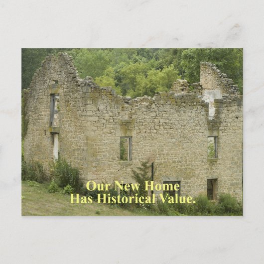 Historischer Wert Zuhause 2 - Gewohnte Adressenänd Ankündigungspostkarte (Vorderseite)