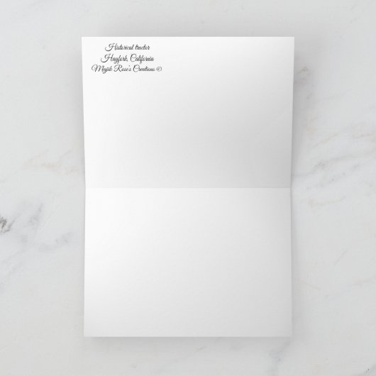 Historischer Wildholztraktor... Karte (Innenseite)