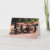 Historischer Wildholztraktor... Karte (Vorderseite)