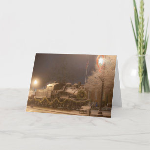 Historischer Zug gelegen in Shelton, WA Feiertagskarte