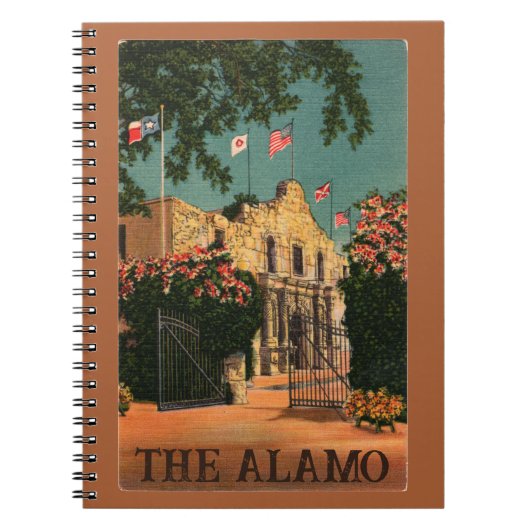 Historisches Alamo Mission Notebook Notizblock (Vorderseite)