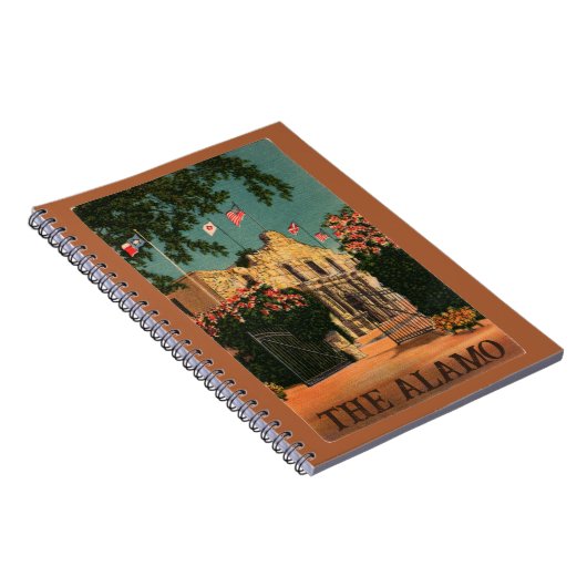 Historisches Alamo-Missionsnotizbuch Notizblock (Rechte Seite)