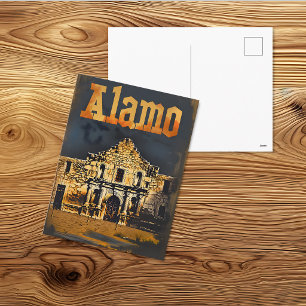 Historisches Alamo Vintage Reiseplakat Postkarte