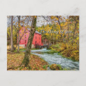 Historisches Alley Mill Denken Sie an Sie Postkart Postkarte (Vorderseite)