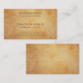 Historisches antikes Aussehen Creative Elegant Visitenkarte (Vorne/Hinten)
