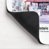 Historisches Arizona-Gemischtwarenladen-Aquarell Mousepad (Ecke)