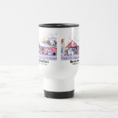 Historisches Arizona-Gemischtwarenladen-Aquarell Reisebecher (Mittel)