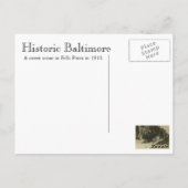 Historisches Baltimore: Fällt Punkt im Jahre 1910 Postkarte (Rückseite)