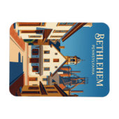 Historisches Bethlehem USA Magnet (Horizontal)