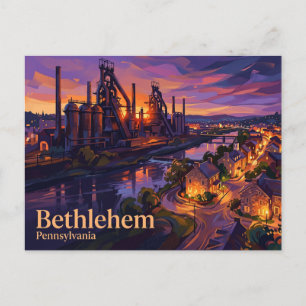 Historisches Bethlehem USA Postkarte