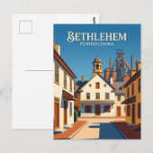 Historisches Bethlehem USA Postkarte (Vorne/Hinten)