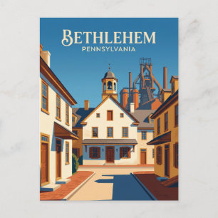 Historisches Bethlehem USA Postkarte