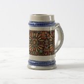 Historisches Blau "Aztec Dream" 650 ml Stein Bierglas (VorderseiteRechts)