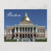 Historisches Boston Massachusetts Staat House Post Postkarte (Vorderseite)