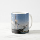 Historisches Boston USS Constitution Kaffeetasse (VorderseiteRechts)
