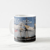 Historisches Boston USS Constitution Kaffeetasse (Vorderseite Links)