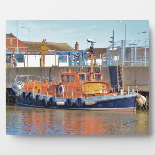 Historisches britisches Rettungsboot Fotoplatte (Vorderseite)