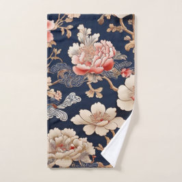 Historisches chinesisches Stoffmuster Badhandtuch Set