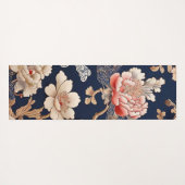 Historisches chinesisches Stoffmuster Yogamatte (Rückseite (Horizontal))