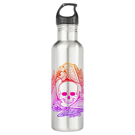 Historisches Combat-Logo von Mordhau Edelstahlflasche (Vorderseite)