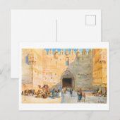 Historisches Damaskustor, Jerusalem Postkarte (Vorne/Hinten)