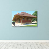 Historisches Depot in Whitewater Leinwanddruck (Insitu (Holzboden))