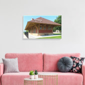 Historisches Depot in Whitewater Leinwanddruck (Insitu (Wohnzimmer))