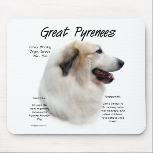 Historisches Design der Pyrenäen Mousepad