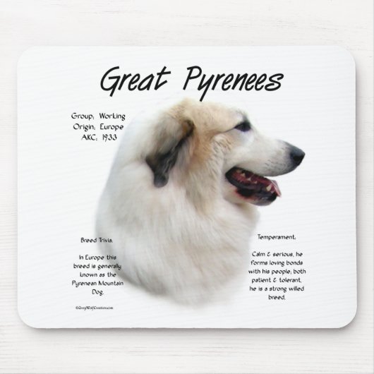 Historisches Design der Pyrenäen Mousepad (Vorne)