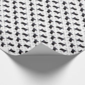 Historisches Design des deutschen Schäferhundes (b Geschenkpapier (Ecke)