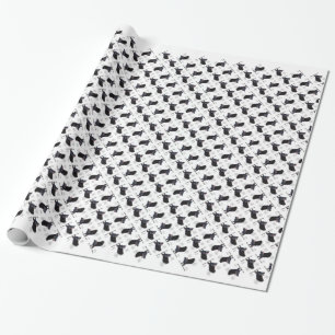 Historisches Design des deutschen Schäferhundes (b Geschenkpapier