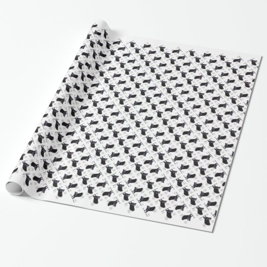 Historisches Design des deutschen Schäferhundes (b Geschenkpapier (Ungerollt)