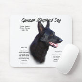 Historisches Design des deutschen Schäferhundes (b Mousepad (Mit Mouse)