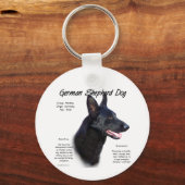 Historisches Design des deutschen Schäferhundes (b Schlüsselanhänger (Vorderseite)