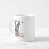 Historisches Design des deutschen Schäferhundes Kaffeetasse (Vorderseite Links)