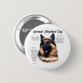 Historisches Design des deutschen Schäferhundes (L Button (Vorne & Hinten)