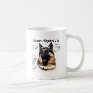 Historisches Design des deutschen Schäferhundes (L Kaffeetasse