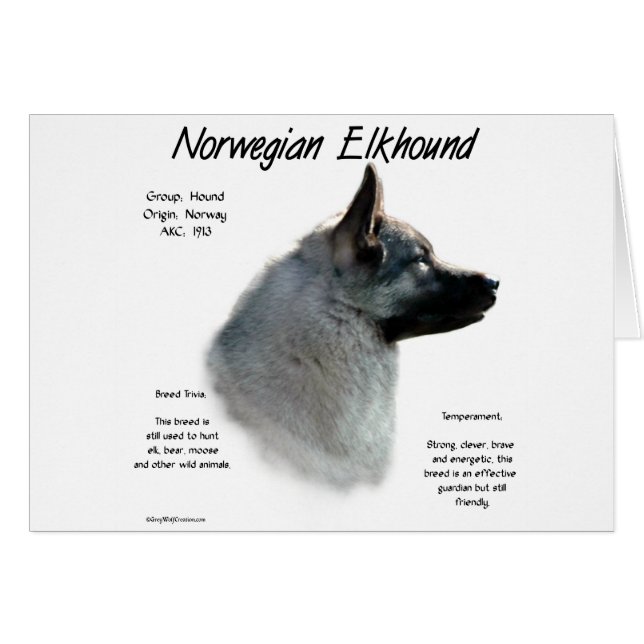 Historisches Design von Norwegisch-Elkhound (Vorderseite (Horizontal))