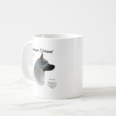 Historisches Design von Norwegisch-Elkhound Kaffeetasse (Vorderseite Links)